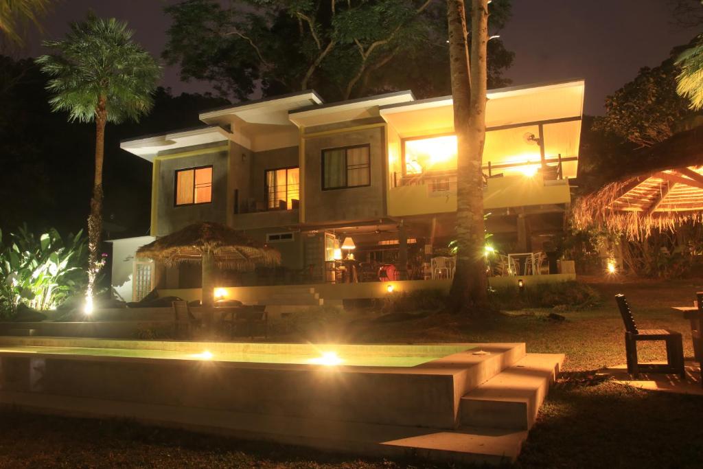 at night